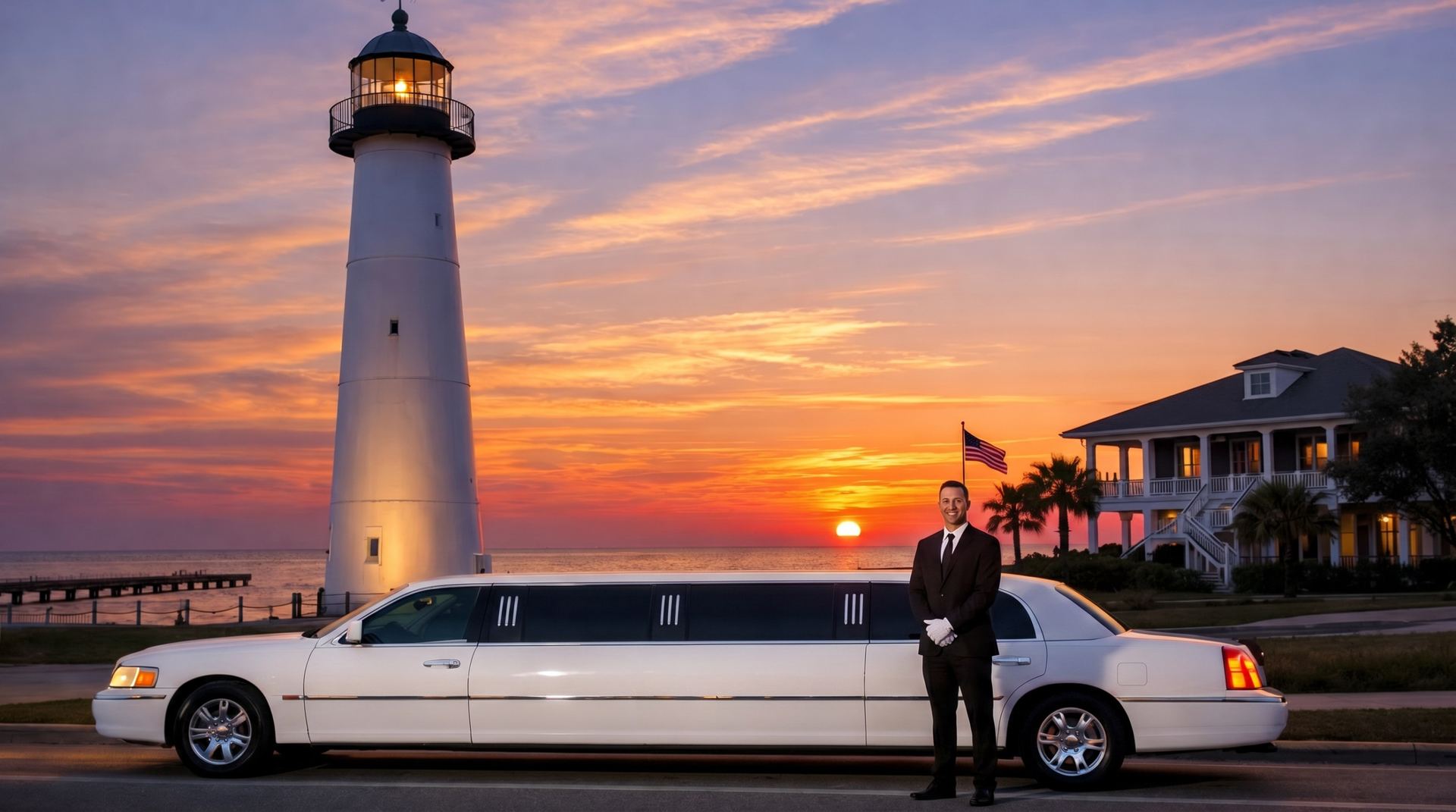 Corporate event limousine